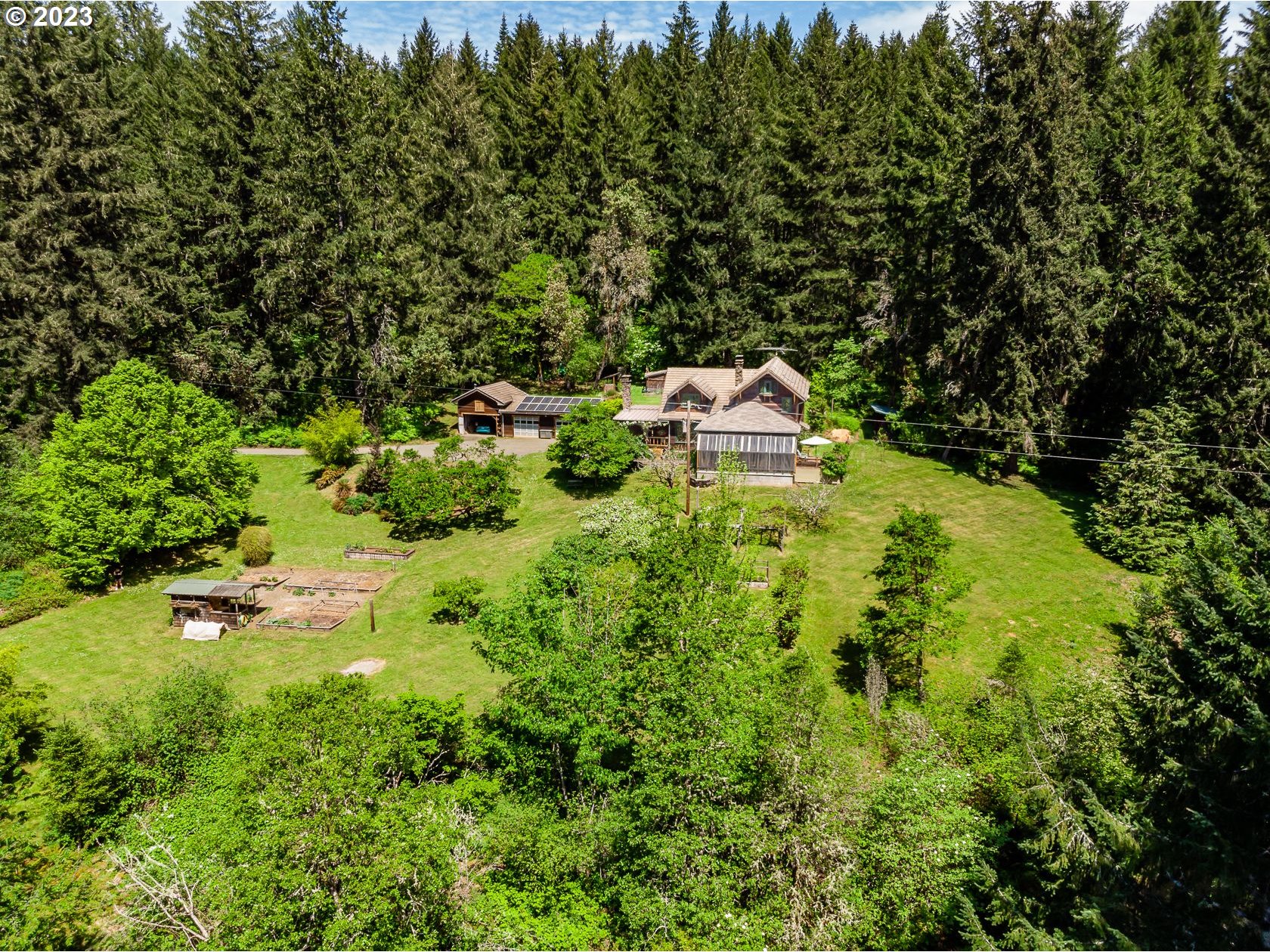 24739 Demming Ridge Road Elmira, OR 97437 - Photo 38 of 48 Drone View/UAV