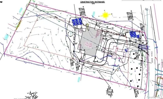 a picture of a bench in front of a building