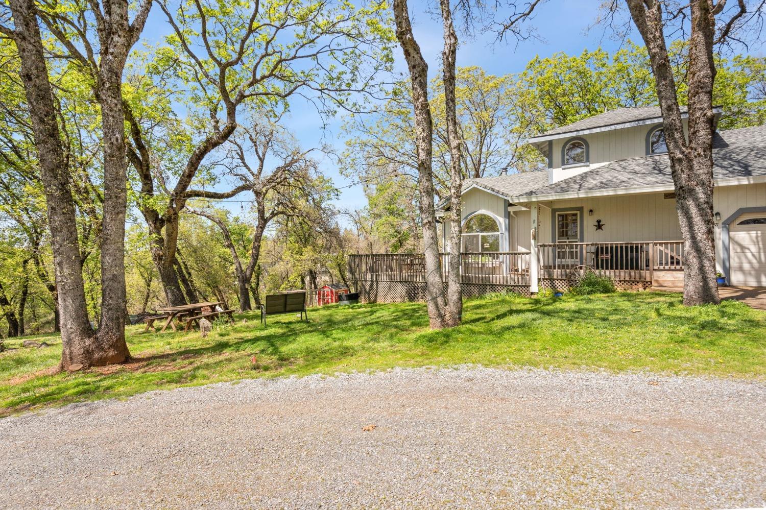 5271 Caprine Road Greenwood, CA 95635 - Photo 17 of 39 front view of house with a yard
