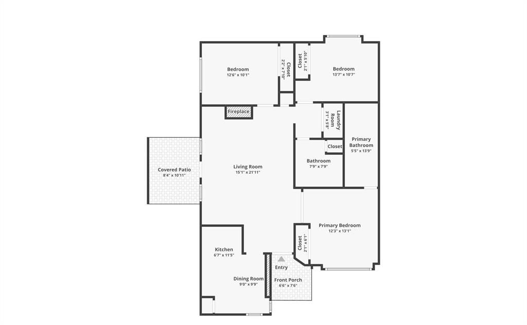 1334 Cedar Ridge Drive Lewisville, TX 75067 - Photo 16 of 16 a picture of a floor plan