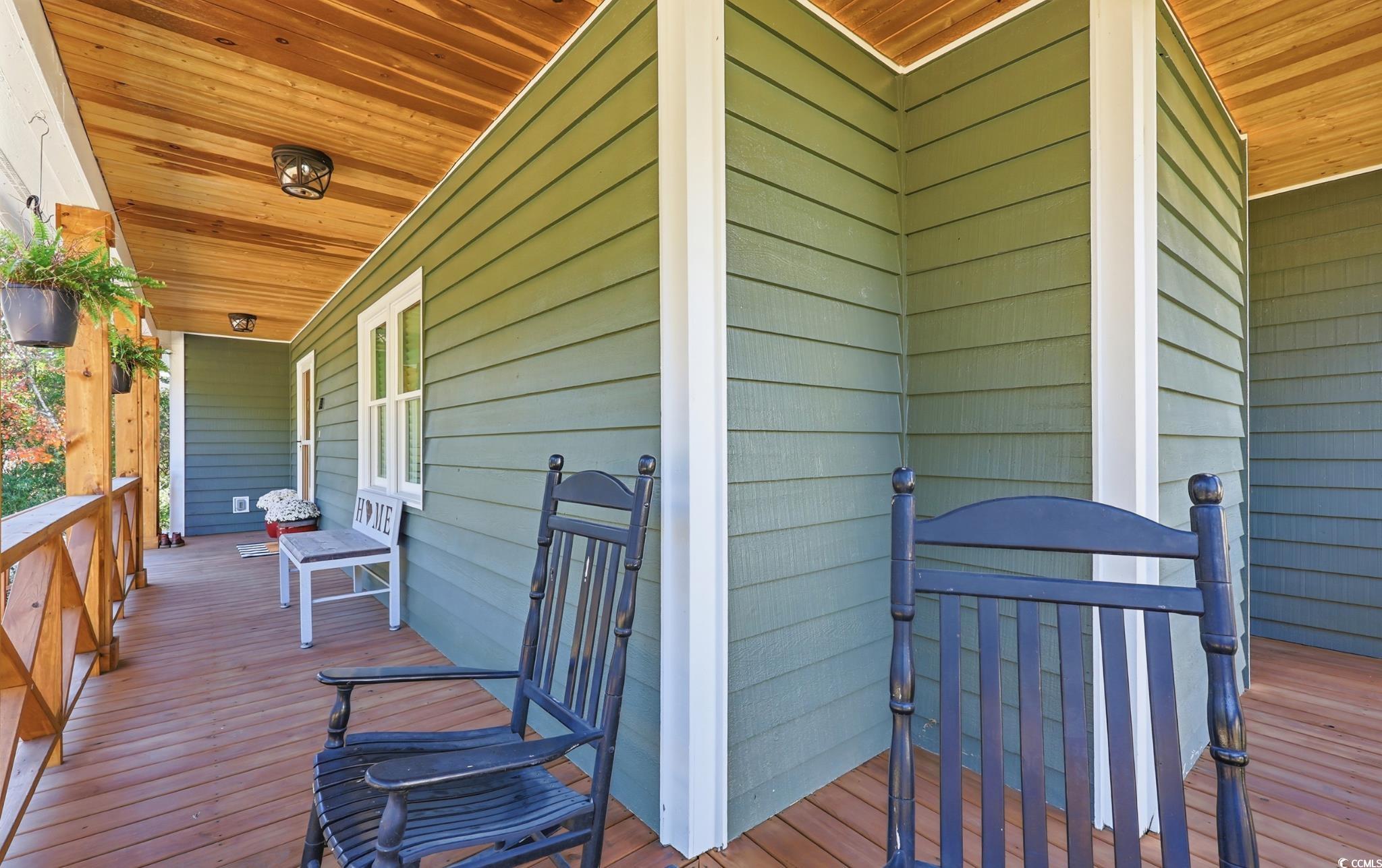 78 Wicklow Way Pawleys Island, SC 29585 - Photo 26 of 37 View of wooden porch