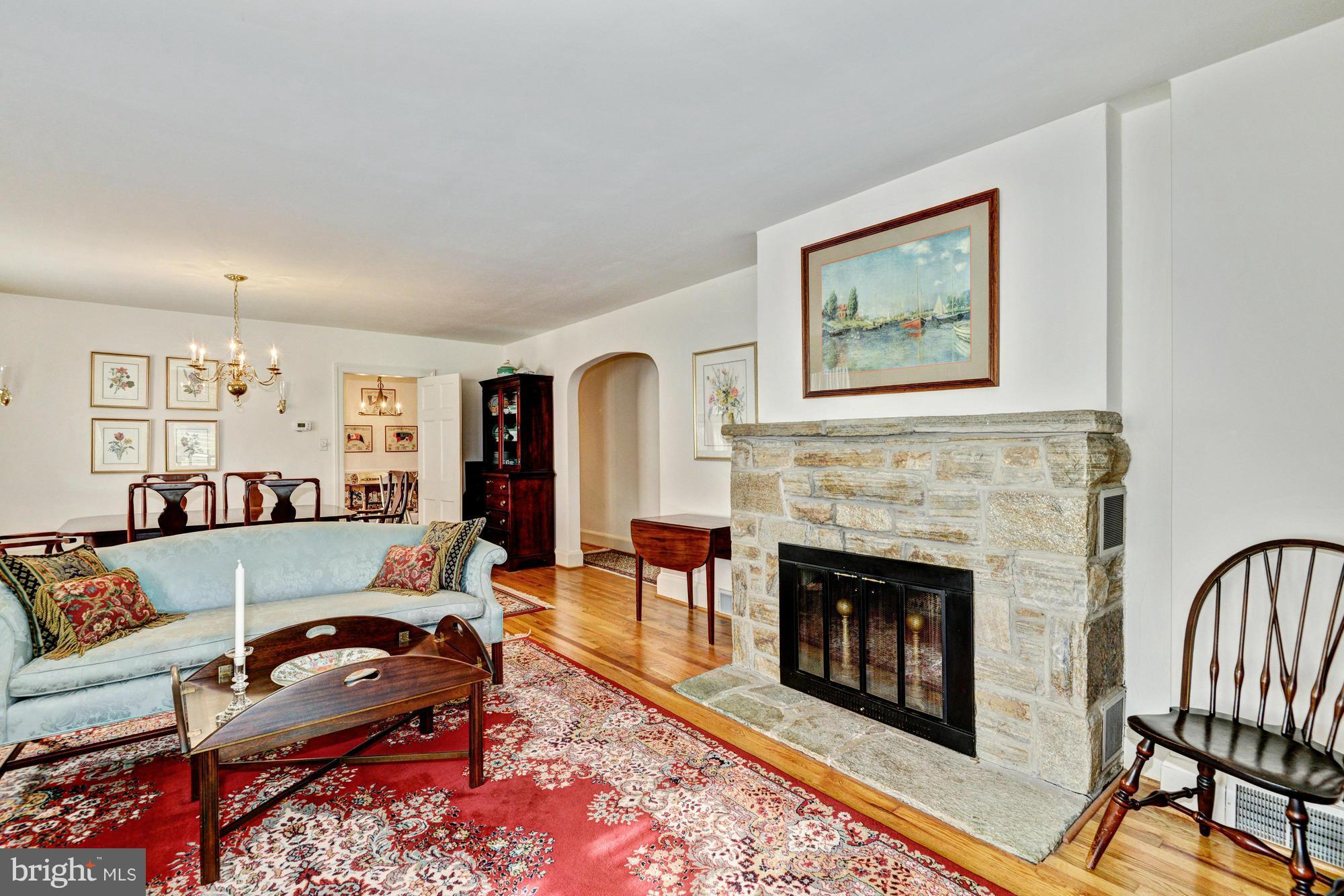 4232 Butler Road Glyndon, MD 21136 - Photo 10 of 29 Cozy Fireplace with Stone Profile
