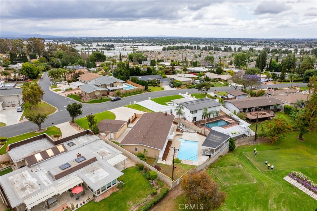 5531 Rockledge Drive Buena Park, CA 90621 - Photo 52 of 64 an aerial view of residential houses with outdoor space