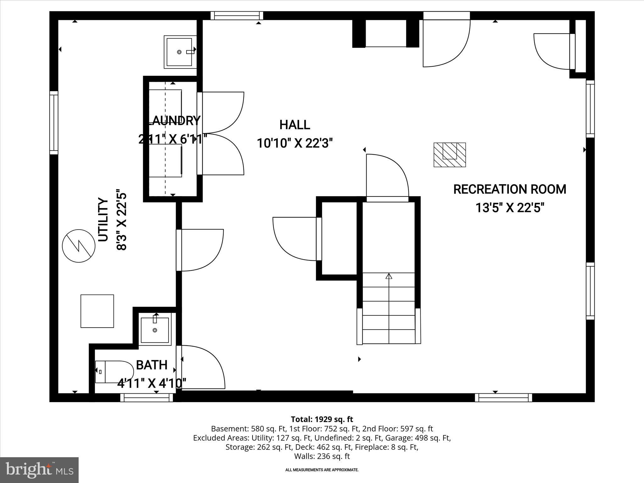 220 Everett Road Monkton, MD 21111 - Photo 35 of 36 Lower Level Floor Plan