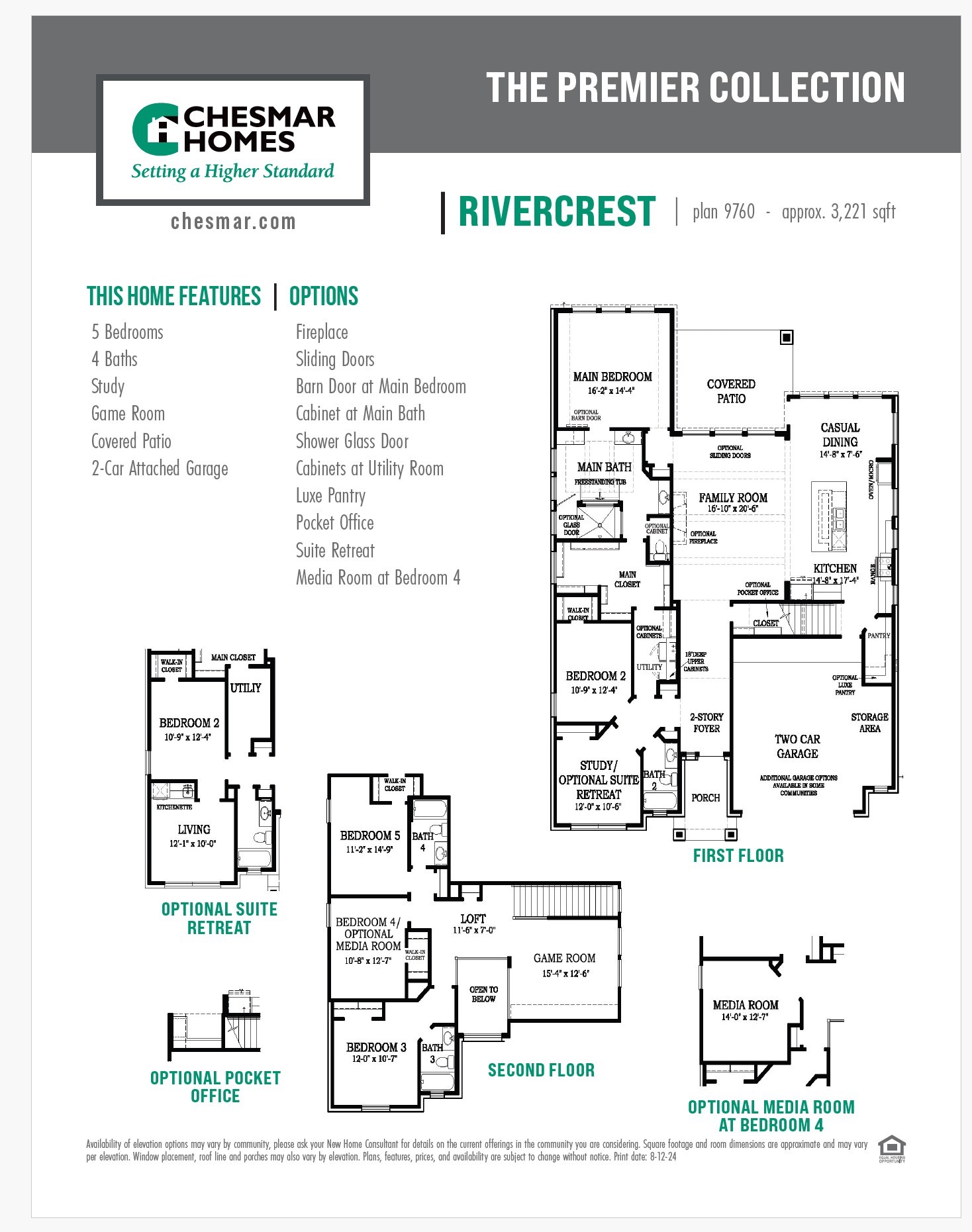 32405 Forktail Lk Drive Fulshear, TX 77441 - Photo 48 of 48 Rivercrest Floor Plan