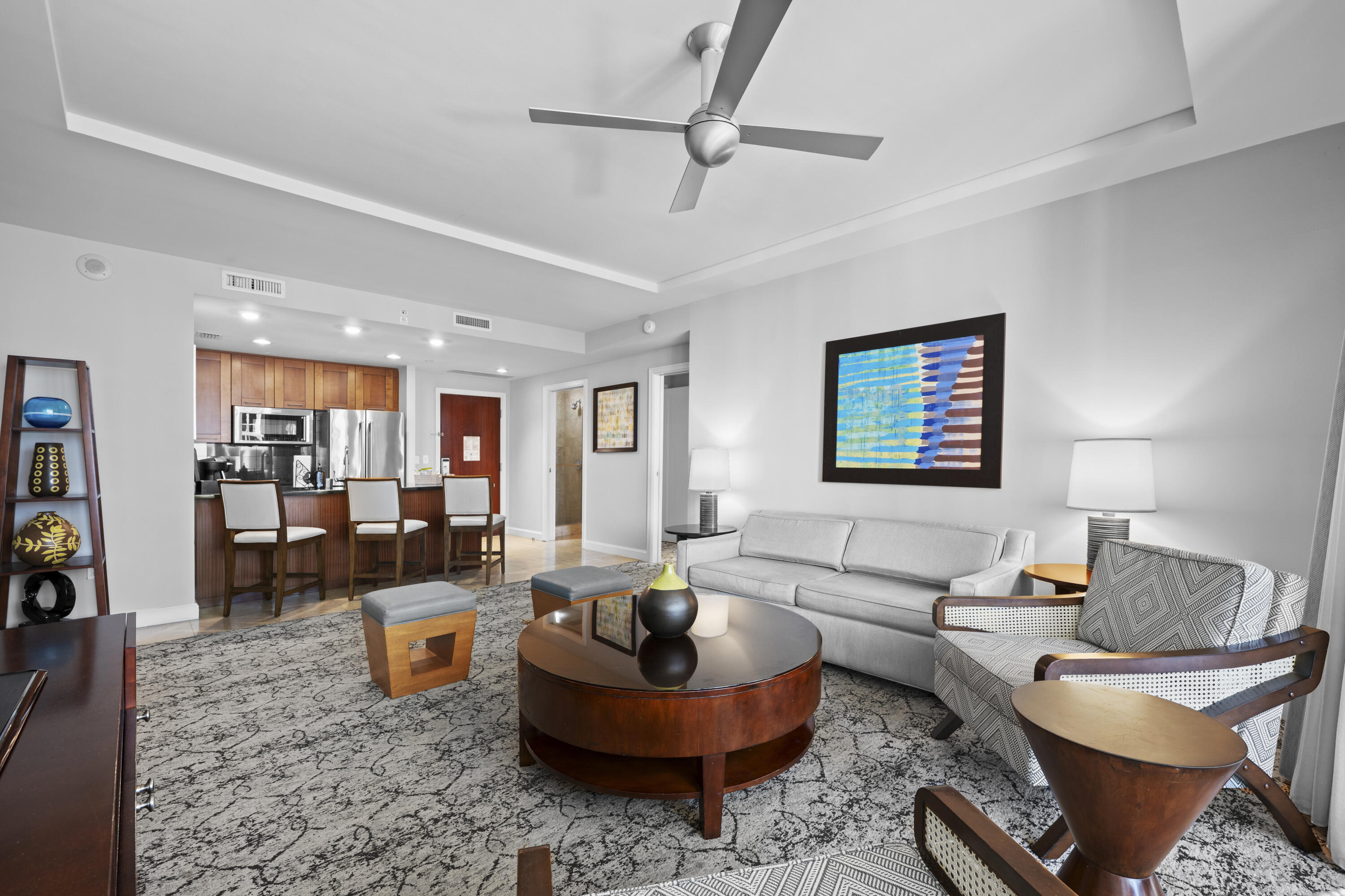 3800 North Ocean Drive, Unit 710 Singer Island, FL 33404 - Photo 11 of 32 710 living room to kit