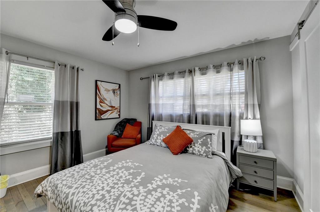 2945 Monterey Drive Decatur, GA 30032 - Photo 44 of 93 a bedroom with a bed and a large window