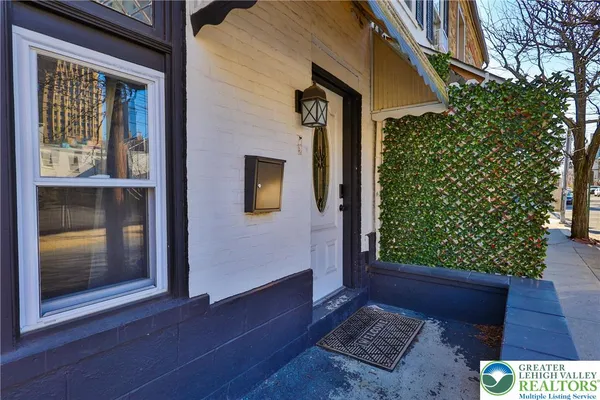 a view of an entryway door