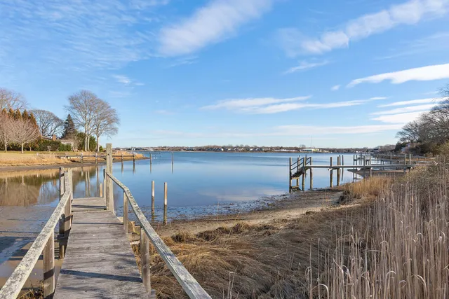 a view of a lake and outdoor space