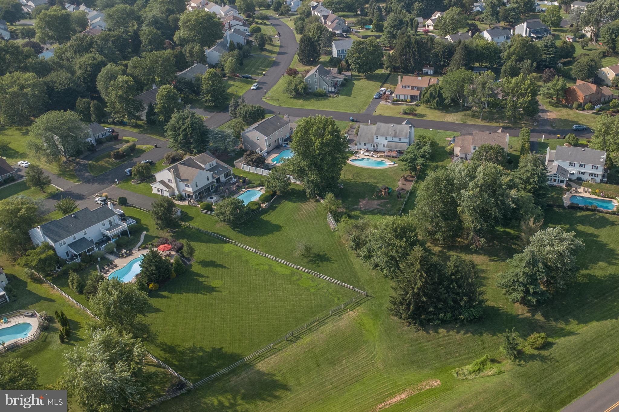 2018 Buckingham Drive Jamison, PA 18929 - Photo 28 of 28 an aerial view of residential houses with outdoor space and trees