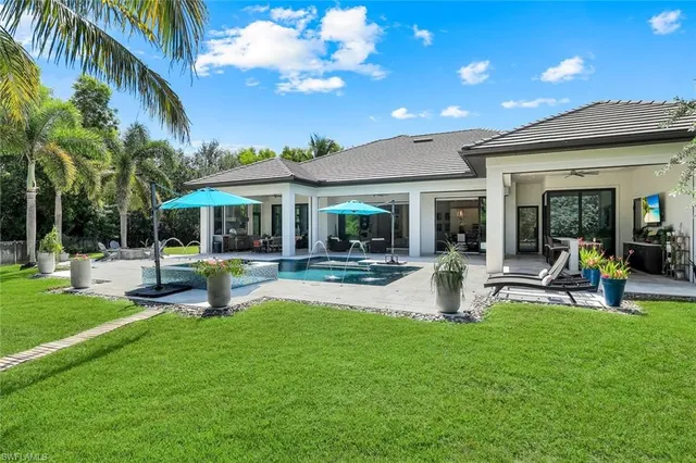 a house view with a garden space