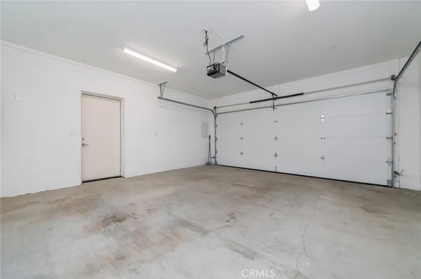 a view of a garage