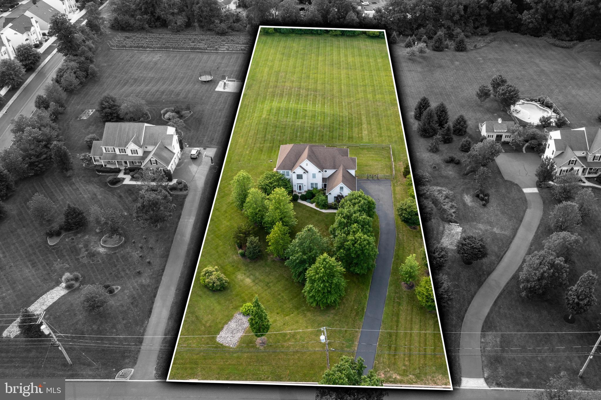 877 Church Road Harleysville, PA 19438 - Photo 41 of 48 an aerial view of a yard