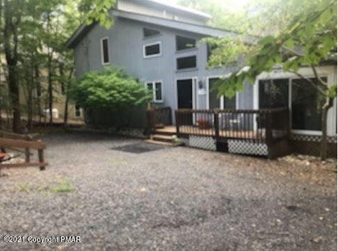 178 Edinburgh Road Bushkill, PA 18324 - Photo 2 of 54 a view of backyard with deck and garden