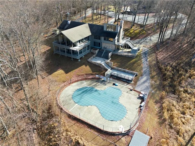 a view of yard with outdoor seating