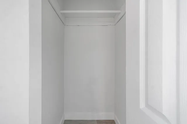 a view of a closet