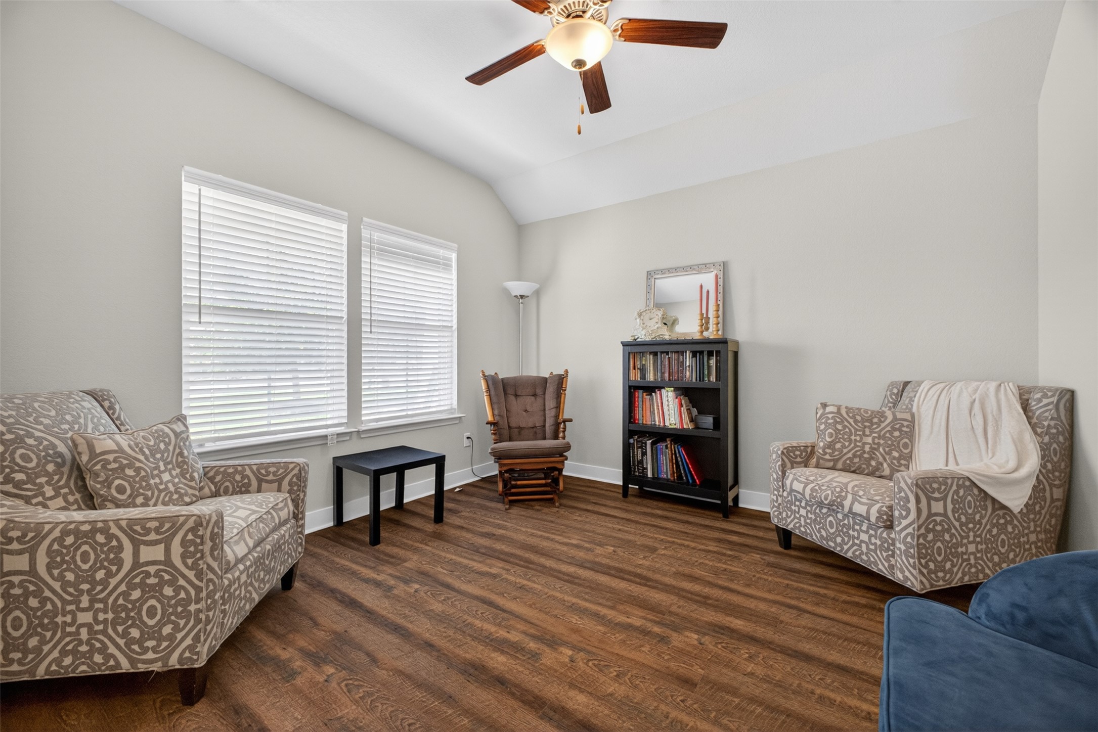 1009 Bright Star Cove Georgetown, TX 78628 - Photo 15 of 40 a living room with furniture and a wooden floor