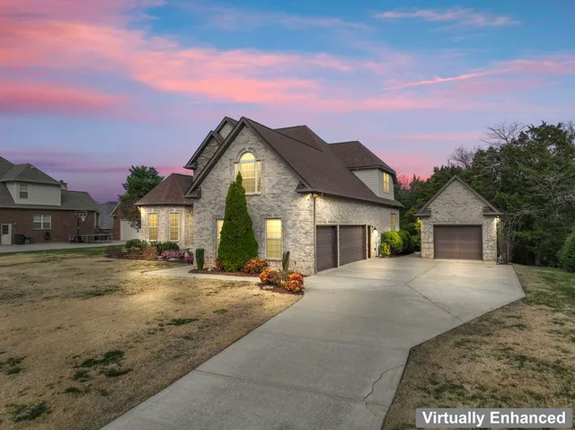 a view of a house with a patio