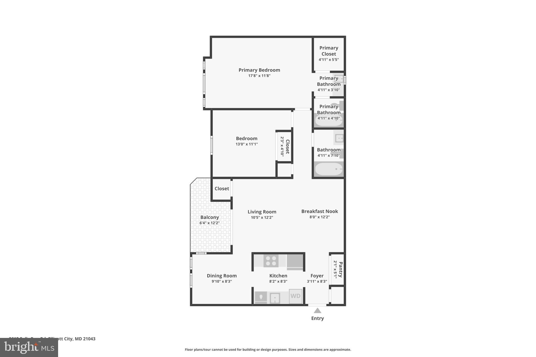 8613 Falls Run Road, Unit E Ellicott City, MD 21043 - Photo 20 of 20 Floorplan