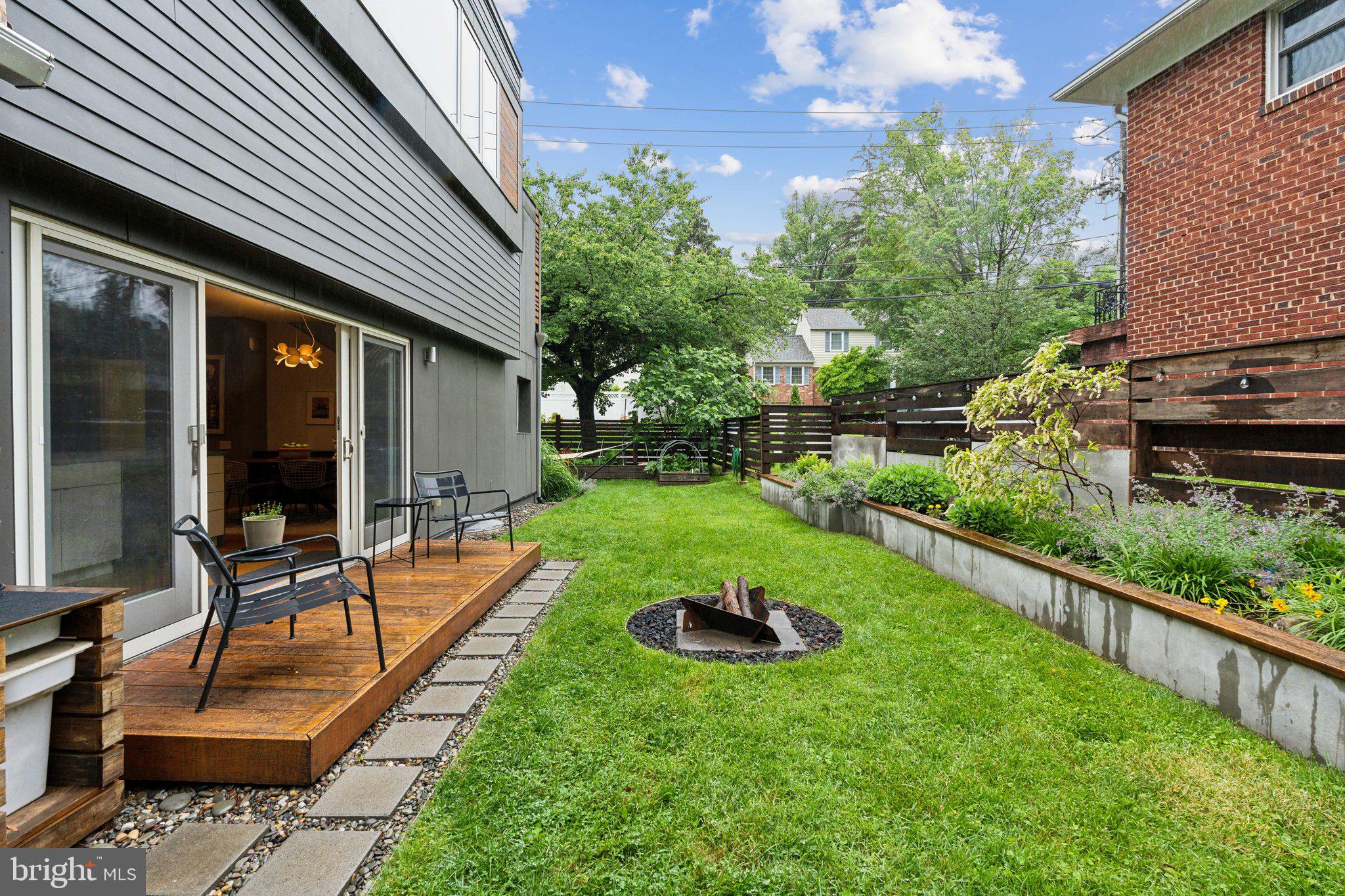 5929 Onondaga Road Bethesda, MD 20816 - Photo 36 of 47 a view of a backyard with sitting area and garden