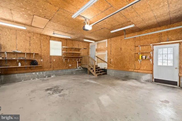 a view of a car garage