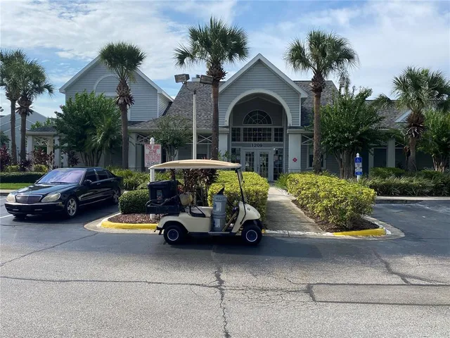 a car parked in front of a house