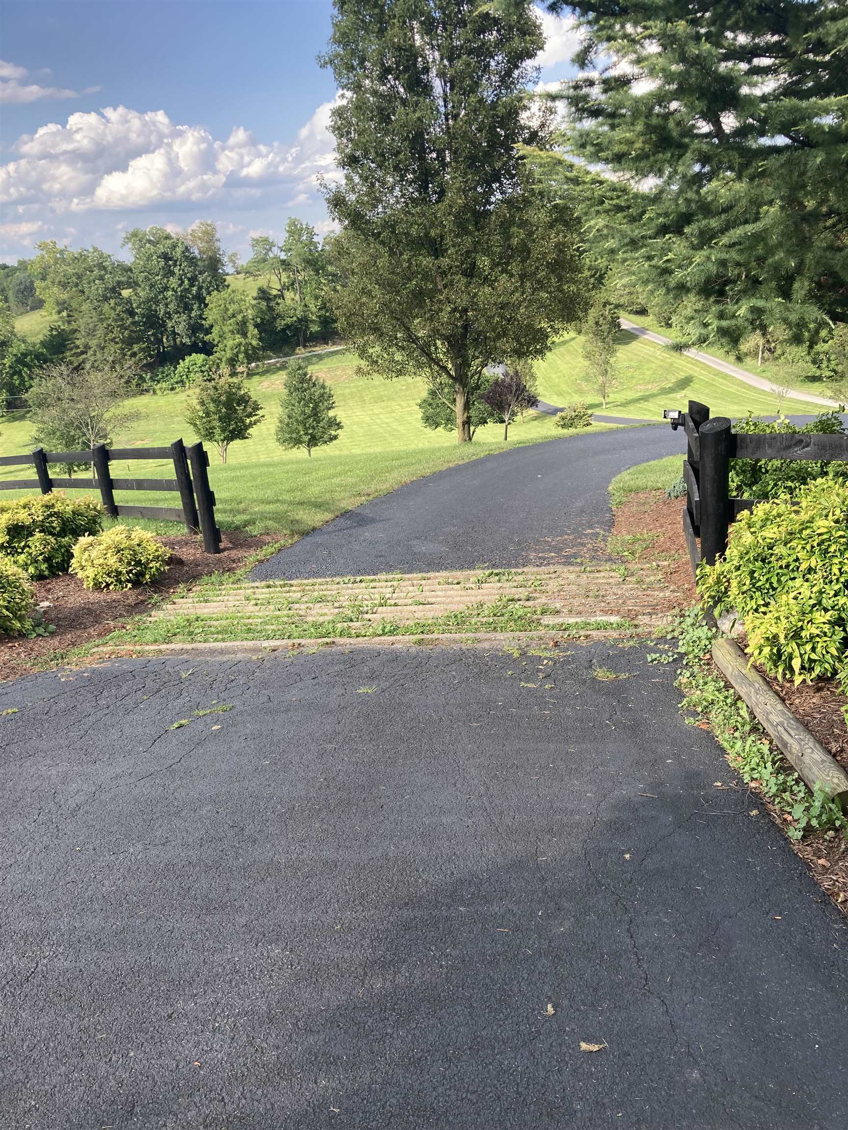 308 Stonewall Road Weyers Cave, VA 24486 - Photo 24 of 71 a view of a yard with yellow lighting