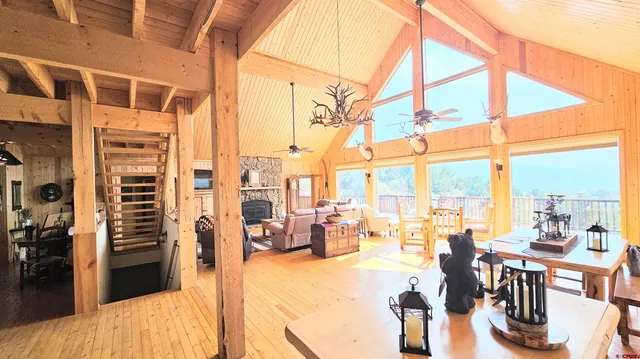 a outdoor living space with furniture