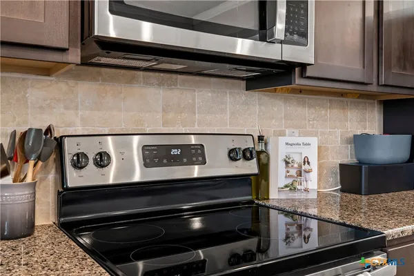 a close view of stove top oven