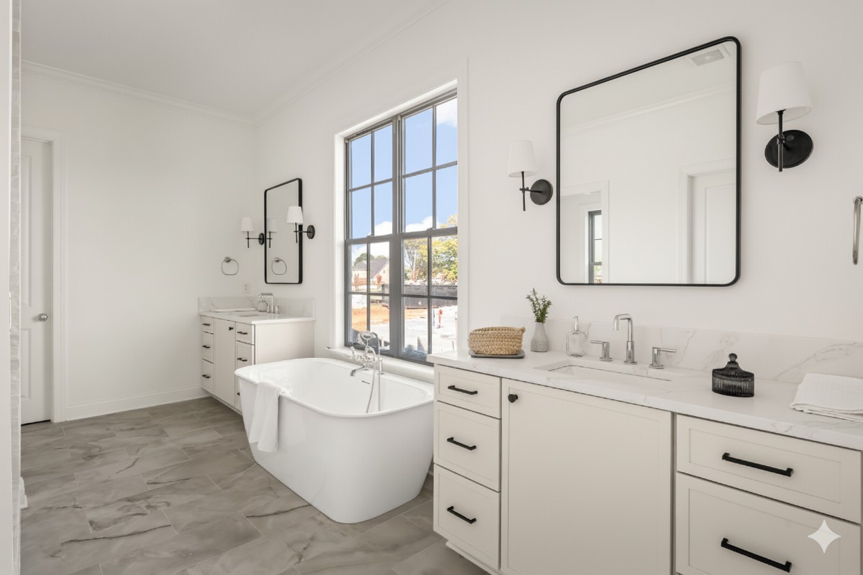 2925 Torrence Trail Spring Hill, TN 37174 - Photo 9 of 22 a bathroom with a bathtub sink and mirror