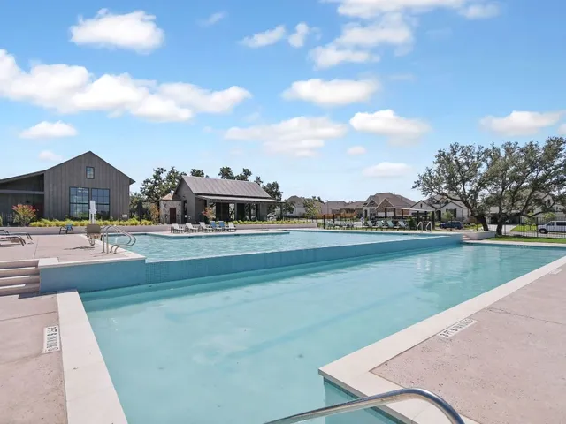 a view of a lake with houses