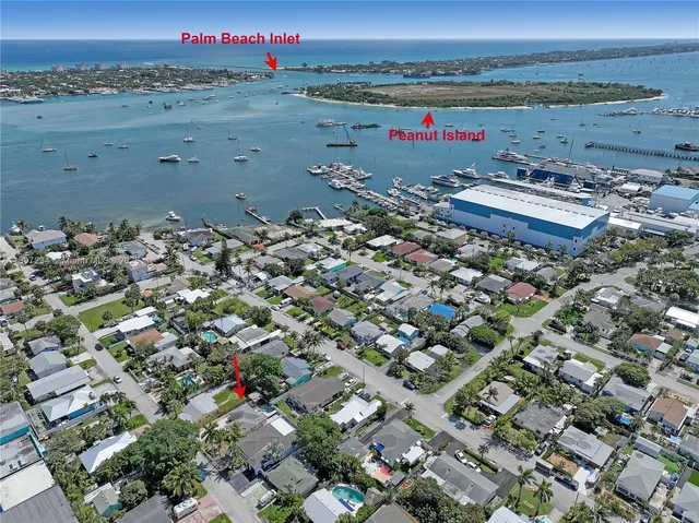 an aerial view of a city