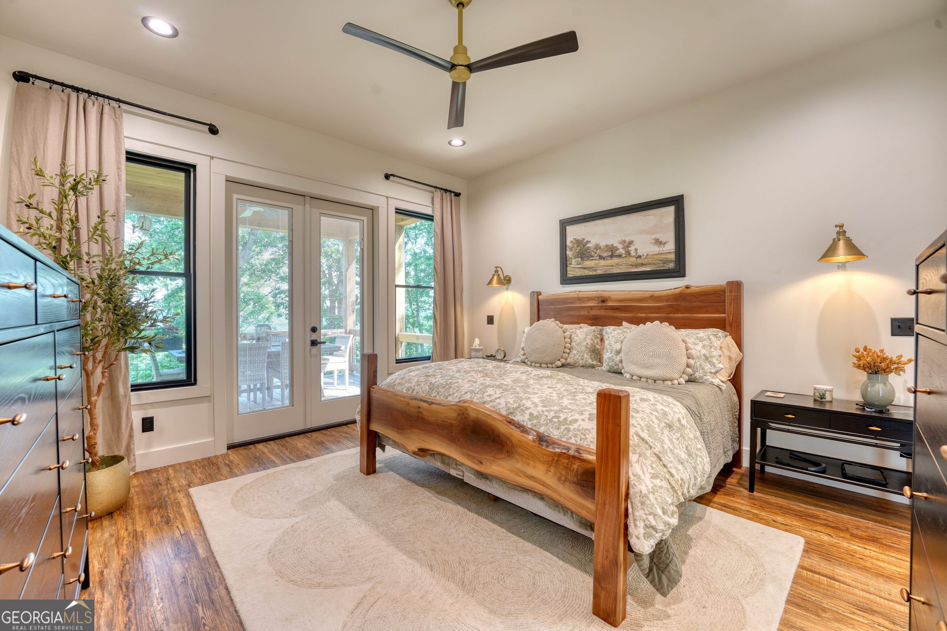 514 Winding Ridge Blairsville, GA 30512 - Photo 33 of 117 Primary Bedroom with French Doors to access the Patio