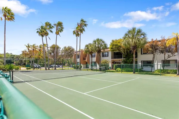 a view of a tennis court