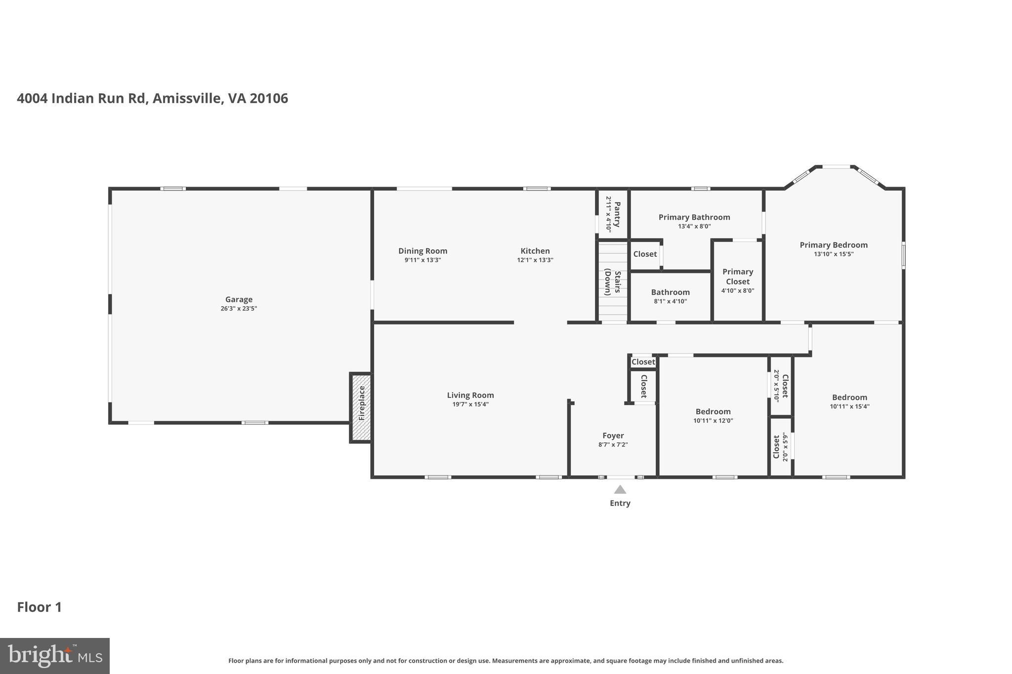 4004 Indian Run Road Amissville, VA 20106 - Photo 51 of 52 Upper Level Floor Plan