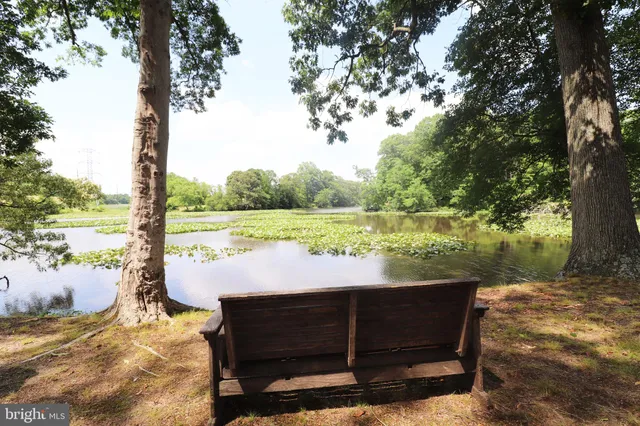 a view of a lake with outdoor space