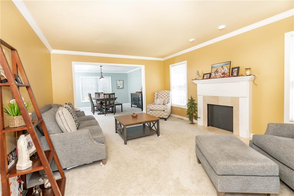 301 Forest Ridge Road Indiana, PA 15701 - Photo 5 of 41 a living room with furniture and a fireplace