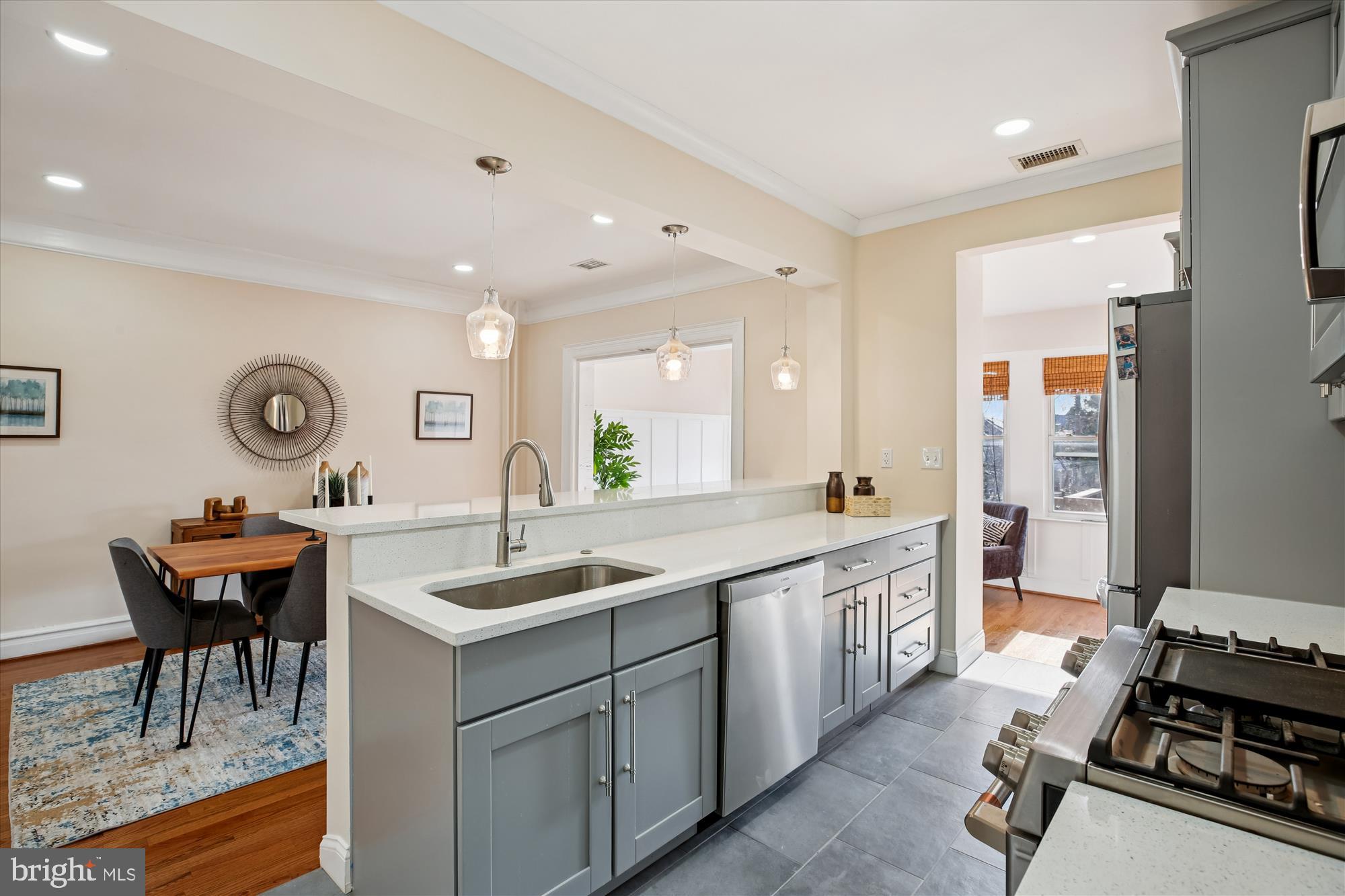 1412 Allison Street Northwest Washington, DC 20011 - Photo 12 of 62 Expansive Quartz counters are perfect for the chef