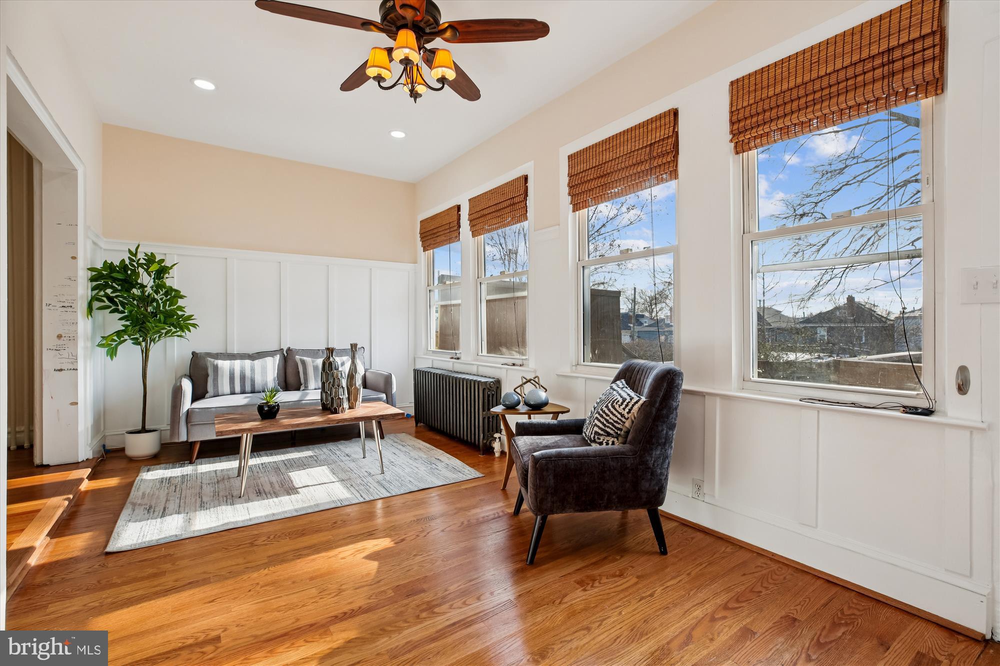 1412 Allison Street Northwest Washington, DC 20011 - Photo 17 of 62 a living room with furniture and a large window