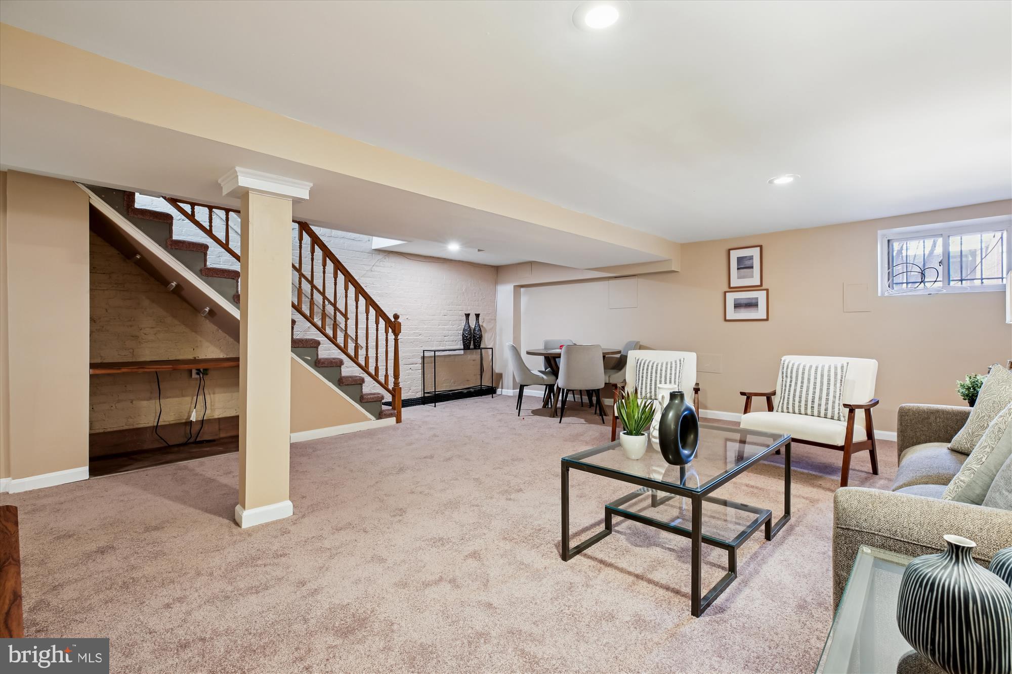 1412 Allison Street Northwest Washington, DC 20011 - Photo 42 of 62 a living room with furniture and a lamp