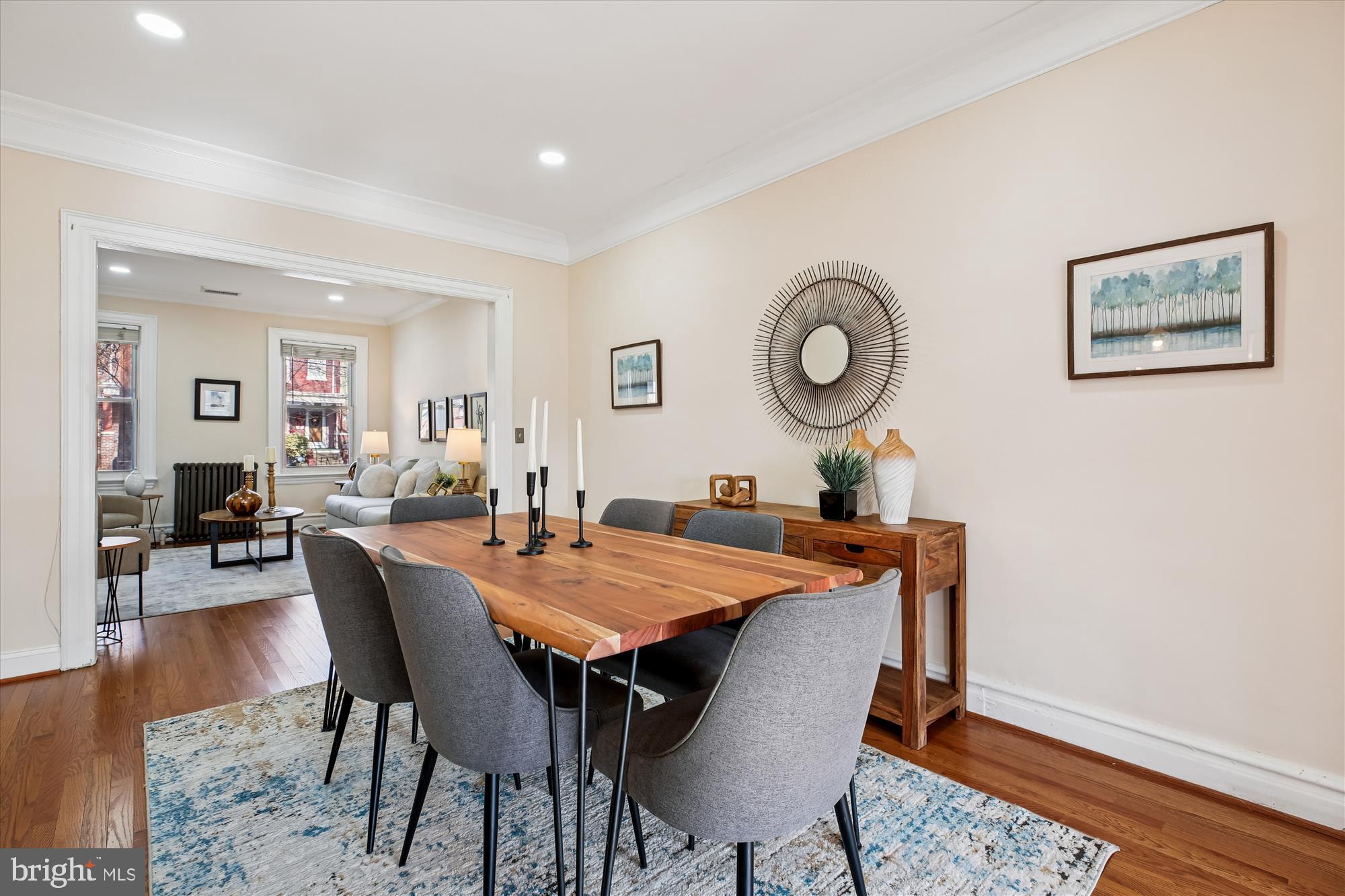 1412 Allison Street Northwest Washington, DC 20011 - Photo 7 of 62 a view of a dining room with furniture