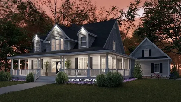 a view of house with yard and green space