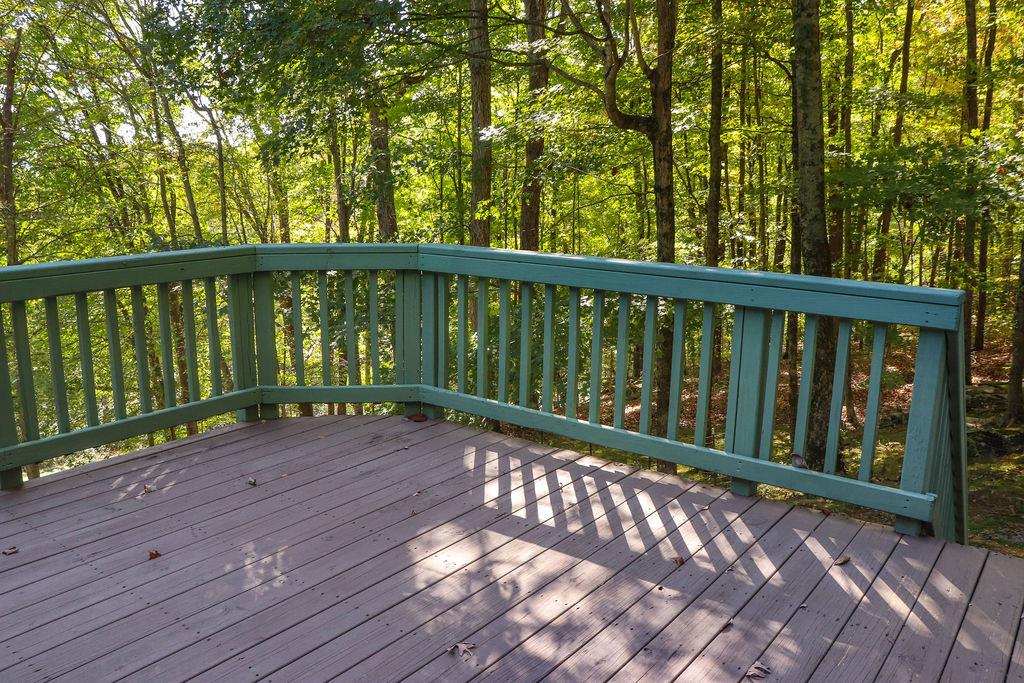 3166 Mt Union Road Byrdstown, TN 38549 - Photo 26 of 29 a view of backyard with deck and wooden floor