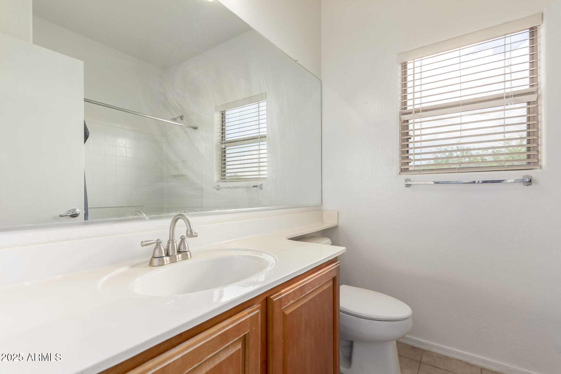 44922 Alamendras Street Maricopa, AZ 85139 - Photo 18 of 26 a bathroom with a sink toilet a mirror and window