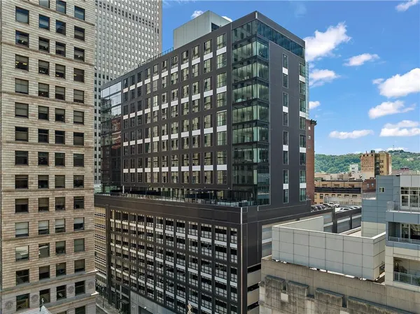 a view of a tall building