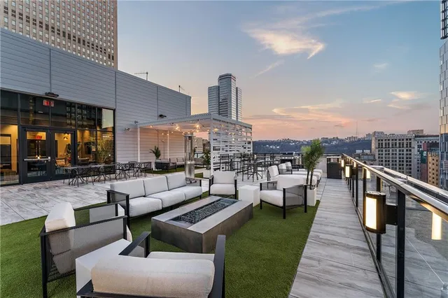 a view of yard with swimming pool