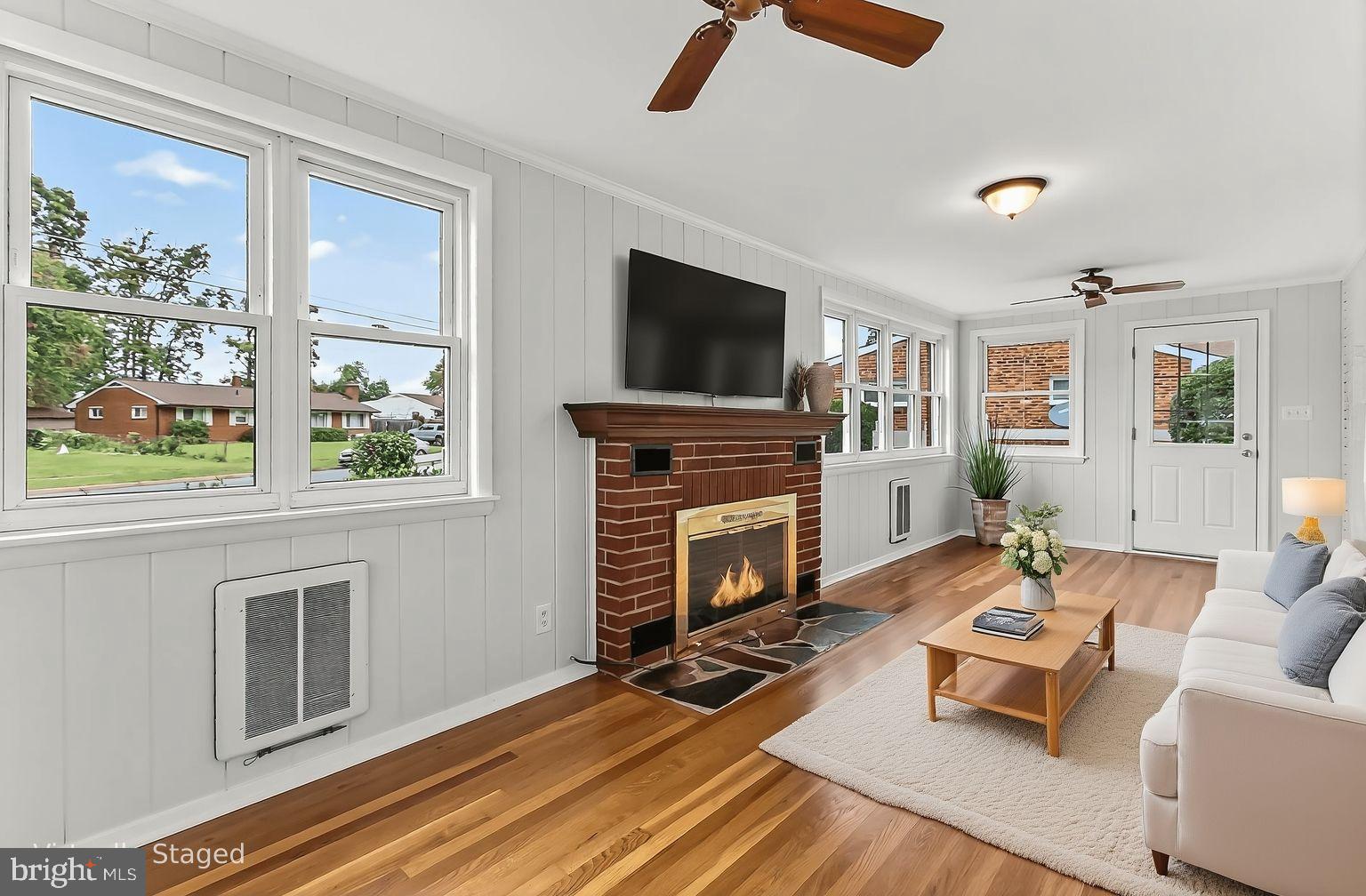 6824 Constance Drive Springfield, VA 22150 - Photo 3 of 67 Family Rm - Virtually staged, gas fireplace!