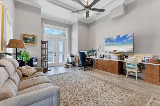 a house view with a garden space