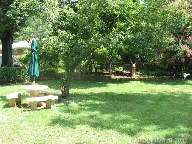 1634 Club Road Charlotte, NC 28205 - Photo 2 of 8 a view of backyard with swimming pool and green space