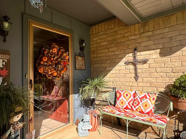 a view of entryway door front of house